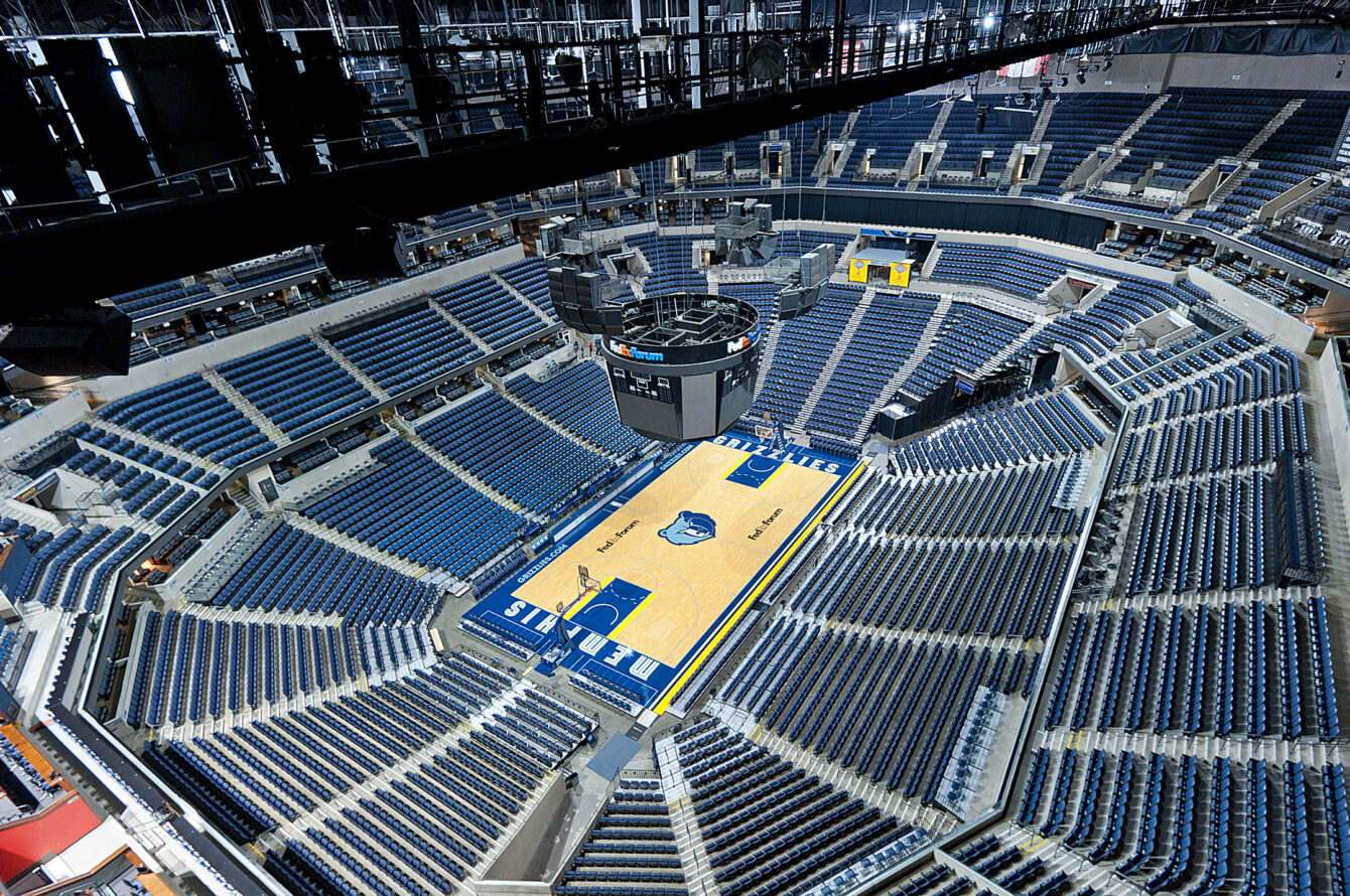 Fedex Forum Arena Construction