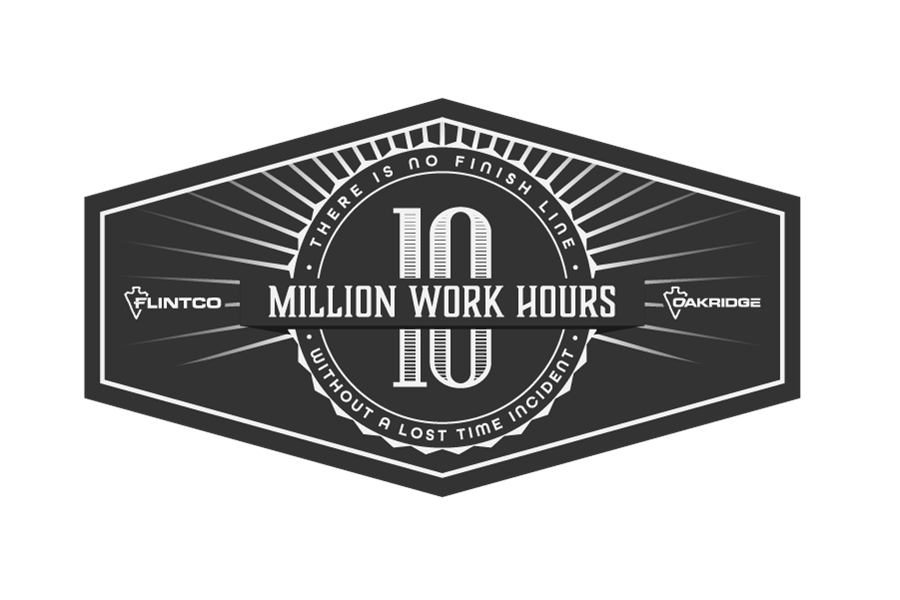 Flintco supera los 10 millones de horas de trabajo sin incidentes con pérdida de tiempo.