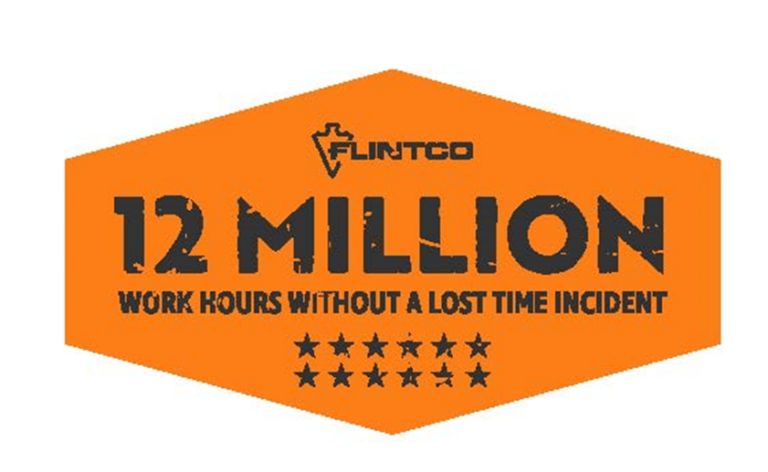 Flintco Surpasses 12 Million Work Hours without a Lost Time Incident
